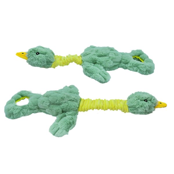 Large Plush Duck Squeaky Dog Toy Interactive Tug For All Pets Large Plush Duck Squeaky Dog Toy Interactive Tug For All Pets