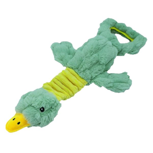 Large Plush Duck Squeaky Dog Toy Interactive Tug For All Pets Large Plush Duck Squeaky Dog Toy Interactive Tug For All Pets