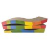 Durable Cardboard Cat Scratcher Play Mat Rainbow Texture Upright Shell Design Durable Cardboard Cat Scratcher Play Mat Rainbow Texture Upright Shell Design