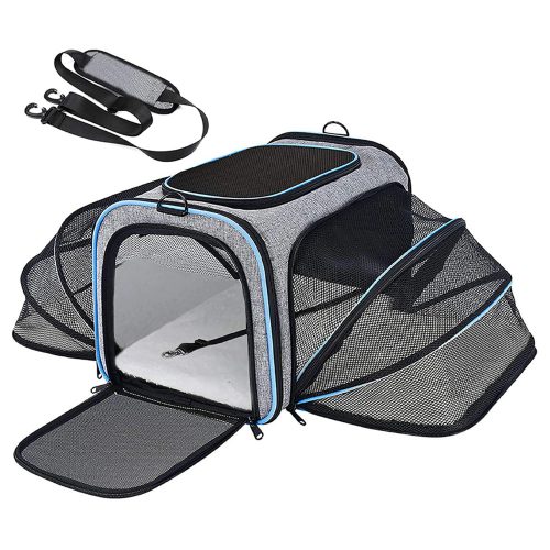 Pet Carrier Large Airline Approved, Expandable Cat Carrier Bag For Vet Visits And Traveling Pet Carrier Large Airline Approved, Expandable Cat Carrier Bag For Vet Visits And Traveling