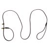 Lightweight Adjustable Durable Pet Genuine Leather Slip Lead For Small Medium Dogs