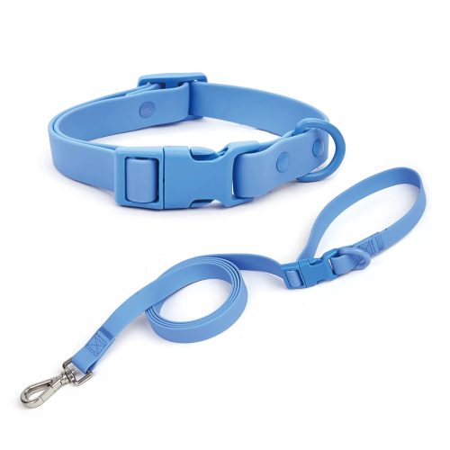 Pet PVC Dog Collar And Leash Set Quick Release Buckle Durable And Easy To Clean Pet PVC Dog Collar And Leash Set Quick Release Buckle Durable And Easy To Clean