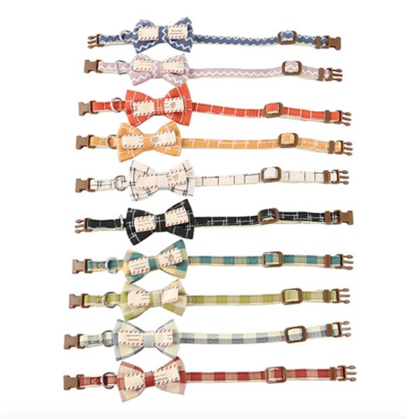 Pet Cute Bow Tie Collar Adjustable Buckle Collar For Small Dogs And Cats Pet Cute Bow Tie Collar Adjustable Buckle Collar For Small Dogs And Cats
