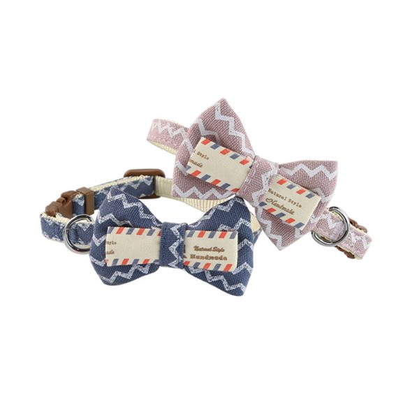 Pet Cute Bow Tie Collar Adjustable Buckle Collar For Small Dogs And Cats Pet Cute Bow Tie Collar Adjustable Buckle Collar For Small Dogs And Cats