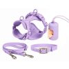 Durable PVC Pet Set Leash And Collar Adjustable Waterproof Set For Small Medium Large Dogs