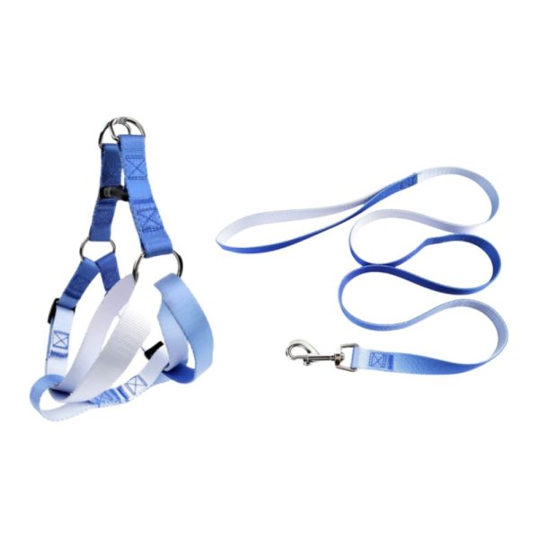 Nylon Pet Dog Chest Harness Leash Set Colorful Adjustable Comfortable