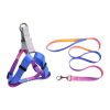 Nylon Pet Dog Chest Harness Leash Set Colorful Adjustable Comfortable
