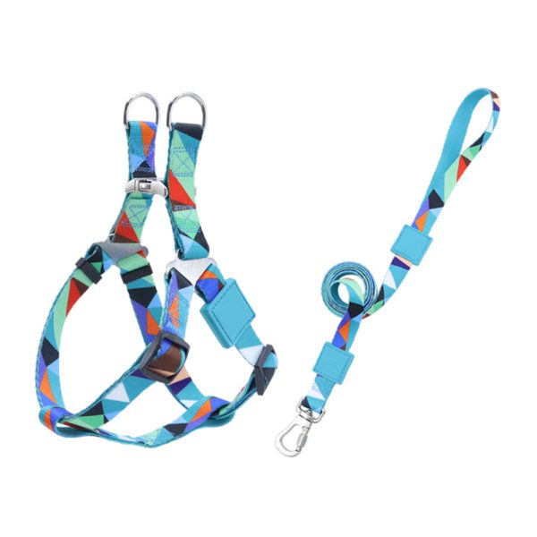 Durable Nylon Pet Harness And Leash Set Adjustable Safe Comfortable For Dogs Durable Nylon Pet Harness And Leash Set Adjustable Safe Comfortable For Dogs