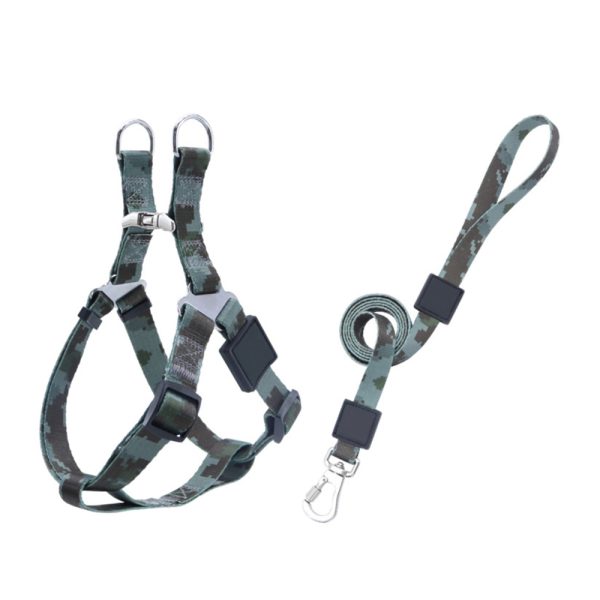 Durable Nylon Pet Harness And Leash Set Adjustable Safe Comfortable For Dogs Durable Nylon Pet Harness And Leash Set Adjustable Safe Comfortable For Dogs