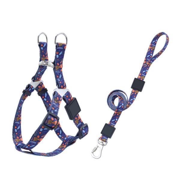 Durable Nylon Pet Harness And Leash Set Adjustable Safe Comfortable For Dogs Durable Nylon Pet Harness And Leash Set Adjustable Safe Comfortable For Dogs