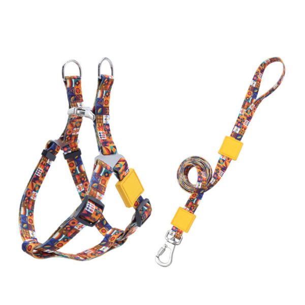 Durable Nylon Pet Harness And Leash Set Adjustable Safe Comfortable For Dogs Durable Nylon Pet Harness And Leash Set Adjustable Safe Comfortable For Dogs