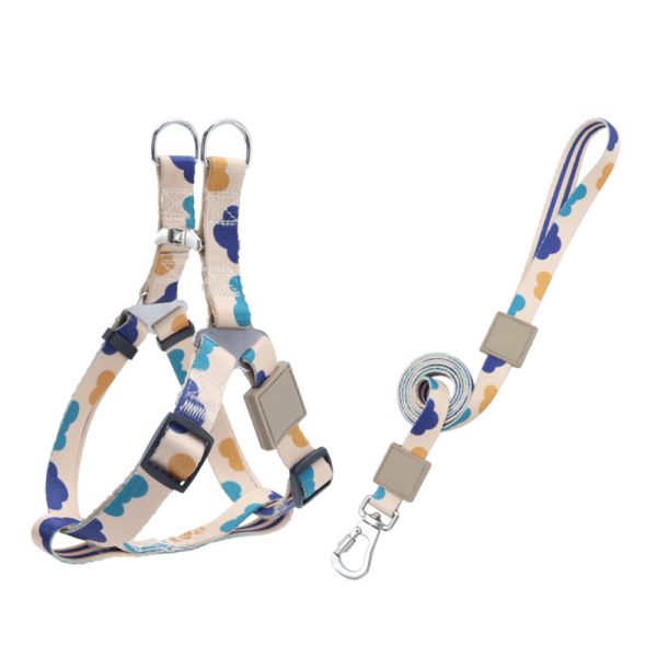 Durable Nylon Pet Harness And Leash Set Adjustable Safe Comfortable For Dogs Durable Nylon Pet Harness And Leash Set Adjustable Safe Comfortable For Dogs