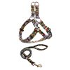 Durable Nylon Pet Leash And Harness Set Adjustable Comfortable For Small Large Dogs Durable Nylon Pet Leash And Harness Set Adjustable Comfortable For Small Large Dogs