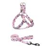Durable Nylon Pet Leash And Harness Set Adjustable Comfortable For Small Large Dogs Durable Nylon Pet Leash And Harness Set Adjustable Comfortable For Small Large Dogs