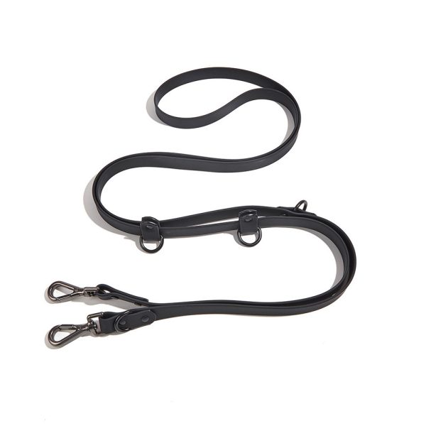 Pet PVC Running Leash Waterproof Durable Comfortable Adjustable 2-Dog Lead Pet PVC Running Leash Waterproof Durable Comfortable Adjustable 2-Dog Lead