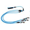 Triple-Head Dog Leash For 3 Dogs Heavy Duty Nylon Rope 3-in-1 Walking Lead With Metal Clips