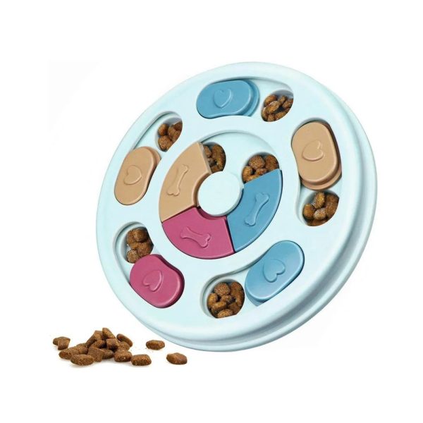 Dog IQ Training Toy Puzzle Plate Interactive Toys For Small Medium Large Slow Feeder Toy