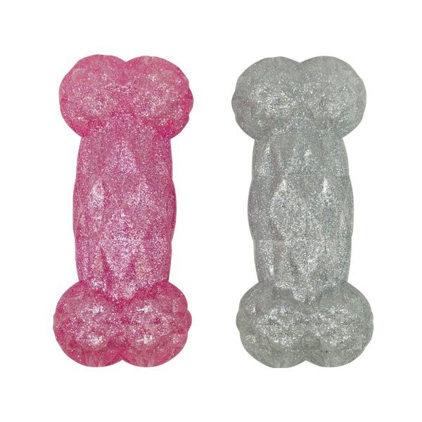 Bone-Shaped Pet TPR Toy Durable Chew & Teething Interactive Toy Suitable For All Dog Breeds